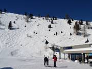 End of the descent from Chassoure in Tortin