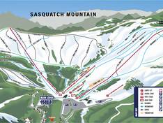 Trail map Sasquatch Mountain – Hemlock Valley