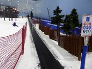 One of the conveyor belts in the Ski Dubai indoor ski hall
