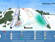 Trail map Hedelands Skicenter