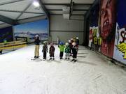 Children's ski course in the indoor ski hall