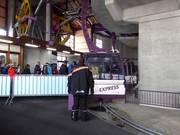 At the Alpin Express, staff are present at the entry.