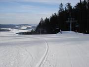 Groomed slope