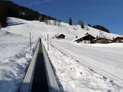 Magic carpet with easy slope