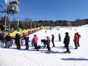 Practice slope with conveyor belt