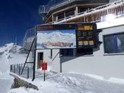 Information board at the Corvatsch mountain station