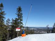Snowmaking with lances in Stöten