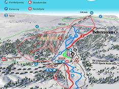 Trail map Spåtind Skisenter