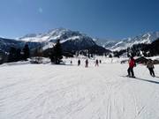 Slow-Skiing piste in Siviez