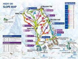 Trail map High1 Resort