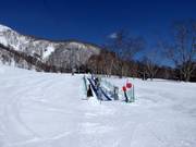 Conveyor belt at the Upper Village Gondola in Niseko Village