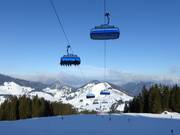 Sudelfeldkopf-8er-Sesselbahn - 8pers. High speed chairlift (detachable) with bubble and seat heating