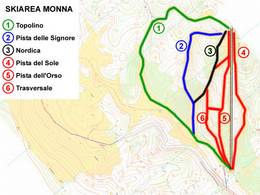 Trail map Monte Livata – Subiaco-Monna dell'Orso