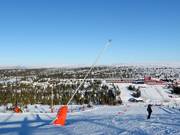 Snowmaking with lances in Högfjellet