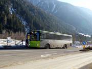 Free ski bus at the base station