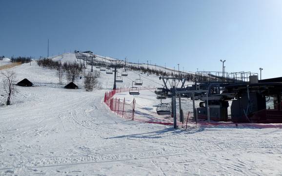 Skiing near Kiruna
