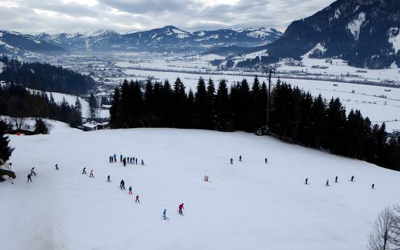 Lofer and Leogang Mountains: size of the ski resorts – Size Kirchdorf