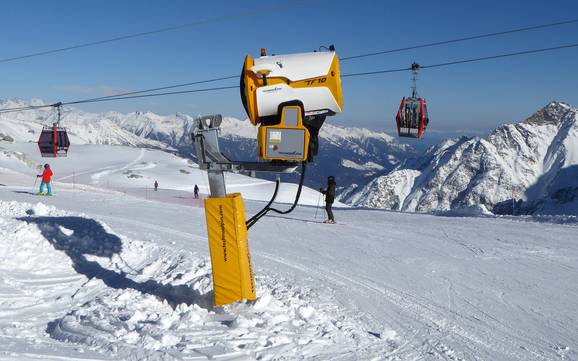 Snow reliability Camonica Valley (Val Camonica) – Snow reliability Ponte di Legno/Tonale/Presena Glacier/Temù (Pontedilegno-Tonale)
