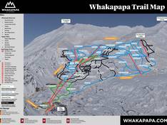 Trail map Whakapapa – Mt. Ruapehu