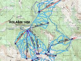 Trail map Kolašin 1450/Kolašin 1600