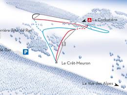 Ski resort Le Crêt-Meuron – Fontaines (Les Gollières)