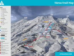 Trail map Tūroa – Mt. Ruapehu