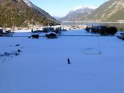Practice area at the Planberg and Wiesen lifts at the valley station of the Karwendel Bergbahn