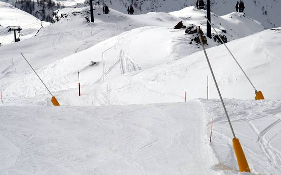 Snow reliability Valsesia (Valle della Sesia) – Snow reliability Alagna Valsesia/Gressoney-La-Trinité/Champoluc/Frachey (Monterosa Ski)