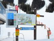 Detailed information board at the Gold Chair Express