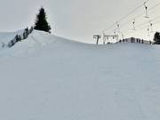 Black slope 4a at the Zirben lifts