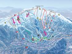 Trail map Aillons-Margériaz