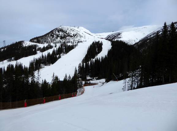 View towards the slopes at the VM6:an 6-person chairlift