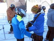 Very friendly ski pass check