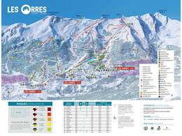 Trail map Les Orres
