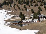 View of the accommodations in Kriška Planina