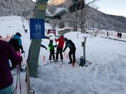 Dedicated staff at the beginner lifts