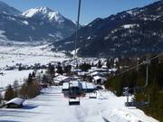 Ehrwald below the valley station of the Wettersteinbahn