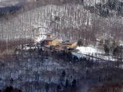 The Club Med in the lower part of the ski area