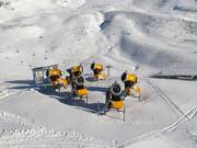 Snow cannons at Passo Tonale