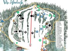 Trail map Mont Avalanche