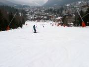 Very easy slope in the valley area