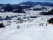 Black slope at the Mezdi chairlift