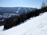 Difficult slope Medvědín-Černá