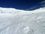 Ski route in the Ascherhüttenkessel