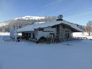Erdinger Urweisse Alp at the valley station of the Wiedhagbahn