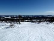 Easy slope number 1 in the ski resort of Dundret Lapland