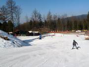 Beginner area in the children's ski park