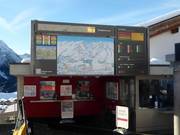 Information board with current status in Ftan