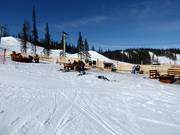 Break by the open fire