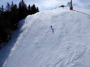 Challenging World Cup giant slalom course at Chuenisbärgli